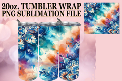 Radiant Love 20oz tumbler wrap, Watercolor Pattern Product Image 1