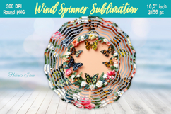 Cute butterfly windspinner |Summer Wind spinner sublimation Product Image 1