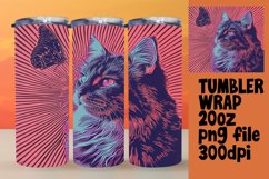 Whisker Wonderland: Sublimation Tumblers with Feline Flair Product Image 1