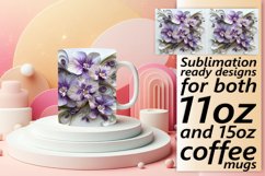 Colorful Springtime Floral 3D Design 11oz 15oz Product Image 1