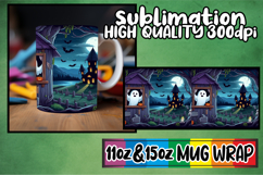 Luminous afternoons 11oz 15oz sublimation wrap, Ghost Product Image 1