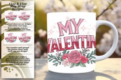 Artful 11oz Mug Wrap Png Template , Valentines Product Image 1