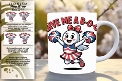 Lovely 11oz Mug Wrap Png Template , Funny Ghost Product Image 1