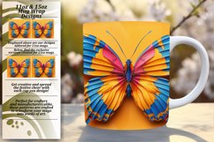 Colorful Butterfly Fiesta: Spring Mug Wrap Product Image 1
