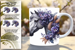 GRACEFUL 11oz PNG Mug Wrap Design , Horse Product Image 1