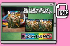 Alluring Stained Glass Mug Wrap Sublimation 11oz/15oz Product Image 1