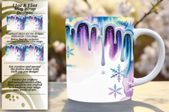 Elegant 15oz Mug Wrap Png Template , Christmas Product Image 1