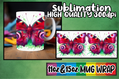 Gentle breezes 11oz 15oz sublimation wrap, Butterfly Product Image 1