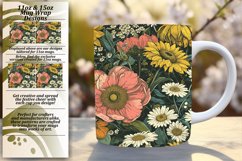 Spring Blossom Bouquet Mug Sublimation Design 15oz Product Image 1