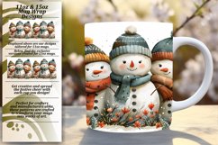 Winter Holiday Mug Wrap 11oz/15oz Gingerbread Design Product Image 1