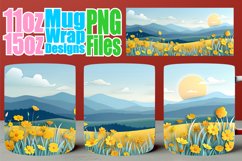 Spring Landscape Mug Wrap - Sublimation Scenic Views Product Image 1