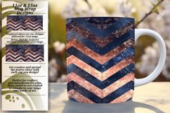 Sparkly Glittery 11oz/15oz Stripes Mug Wrap Product Image 1
