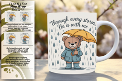 Delightful 15oz Mug Wrap Png Template , Religious Product Image 1