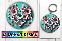 Enchanted Keychain PNG Style, 3D Heart Product Image 1