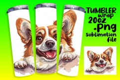 Charming Peek-a-Boo Dog Whimsy Joyful Charm Sublimation Product Image 1