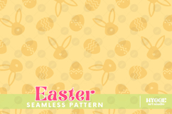 Easter Eggs Bunny Seamless Pattern PNG Sublimation Product Image 8