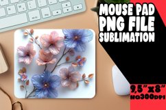 Vibrant Colorful Floral Design Mouse Pad: Stylish Charm Product Image 1