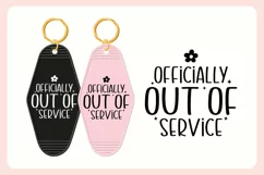 Funny Sarcastic Motel Keychain SVG | Out Of Service Product Image 3