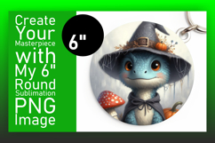 Playful Circle Design Coaster PNG , Halloween Dino Product Image 1