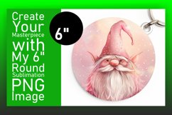Enchanted Evening: Gnome Round Design Sublimation PNG Product Image 1