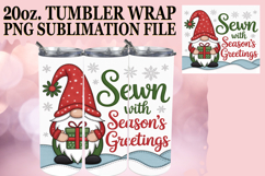 WHIMSICAL ESCAPES 20oz TUMBLER WRAP, Holiday Gnome Product Image 1