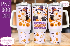 Candy inspector 40oz tumbler wrap PNG, Halloween goose PNG Product Image 2