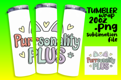 ELEGANT 20oz Tumbler PNG Design , Cat Quote Product Image 1