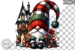 Christmas Gnome Sublimation - Clipart PNG Design Product Image 1