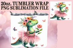 Cheerful Reflections 20oz tumbler wrap, Dino Product Image 1