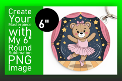 Unique Round Design for Coasters , Cute Bear Product Image 1