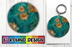 Sublimation Springtime Splendor Round Design PNG Product Image 1