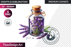 Lavender Clipart PNG, Purple flower arrangement sublimation Product Image 1