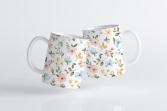 Mug sublimation design with spring flowers, PNG file. Product Image 3