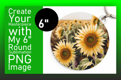 Unique Circle Design Car Coaster Template , Flowers Product Image 1