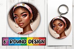 Enchanted Circle Keychain PNG, Love Girl Product Image 1