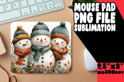 Gingerbread Mouse Pad Christmas Pattern Product Image 1