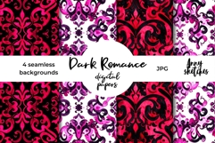 Gothic Baroque Filigree Seamless Pattern Dark Romance Product Image 1