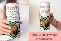 Family photo tumbler template PNG, Cat lover tumbler PNG Product Image 3