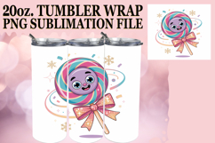 Joyful vibes 20oz tumbler wrap, Cute Christmas Product Image 1