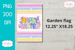 Happy Easter Garden Flag sublimation PNG Product Image 2