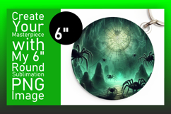 Dynamic Round Design for Sublimation , Horror Halloween Product Image 1