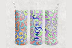 Personalized Leopard Rainbow 20oz sublimation design tumbler Product Image 1