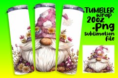 Springtime Gnome Sublimation Tumbler Art Collection Product Image 1