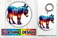 Whimsical Circle Ornaments Design, Animals Art Product Image 1