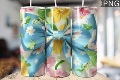 Spring Fling Bow Tumbler Wrap -High Quality 300 Dpi Product Image 1
