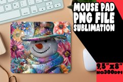 Snowman Wonderland Sublimation Mouse Pad - Holiday Snowman M Product Image 1