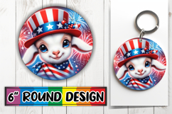 Enchanted Keychain Sublimation, USA Animals Product Image 1