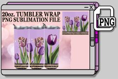 Glitzy Leopard &amp; Floral Fusion Tumbler Patterns - 20oz Product Image 1