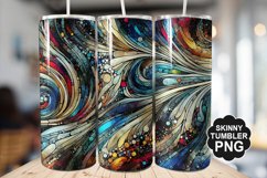 Stained On Stained Glass Tumbler Warp - Tumbler Design Product Image 1