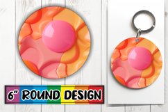 Retro Abstract Inflated Puff Sublimation Circle Patterns Product Image 1